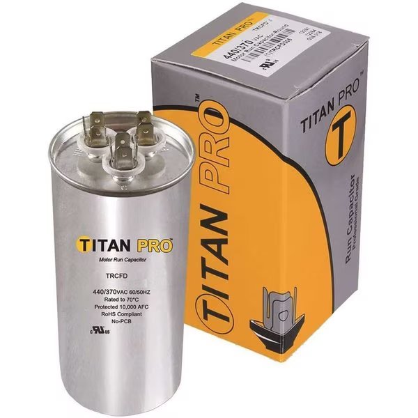 Titan Pro Run Capacitor 7.5 MFD 440/370-Volt Oval, Packard, Mfr#: TOCF7.5